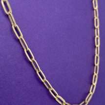 9ct Yellow Gold 18 Inch Paperchain Link Chain
