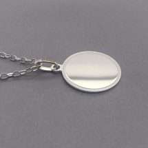 Sterling Silver Solid Round Disk Belcher Chain