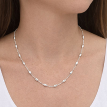 Sterling Silver 22 Inch Diamond Cut Bell Chain