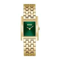 Boss Womens Gold Green Dial Bracelet Watch 1502785