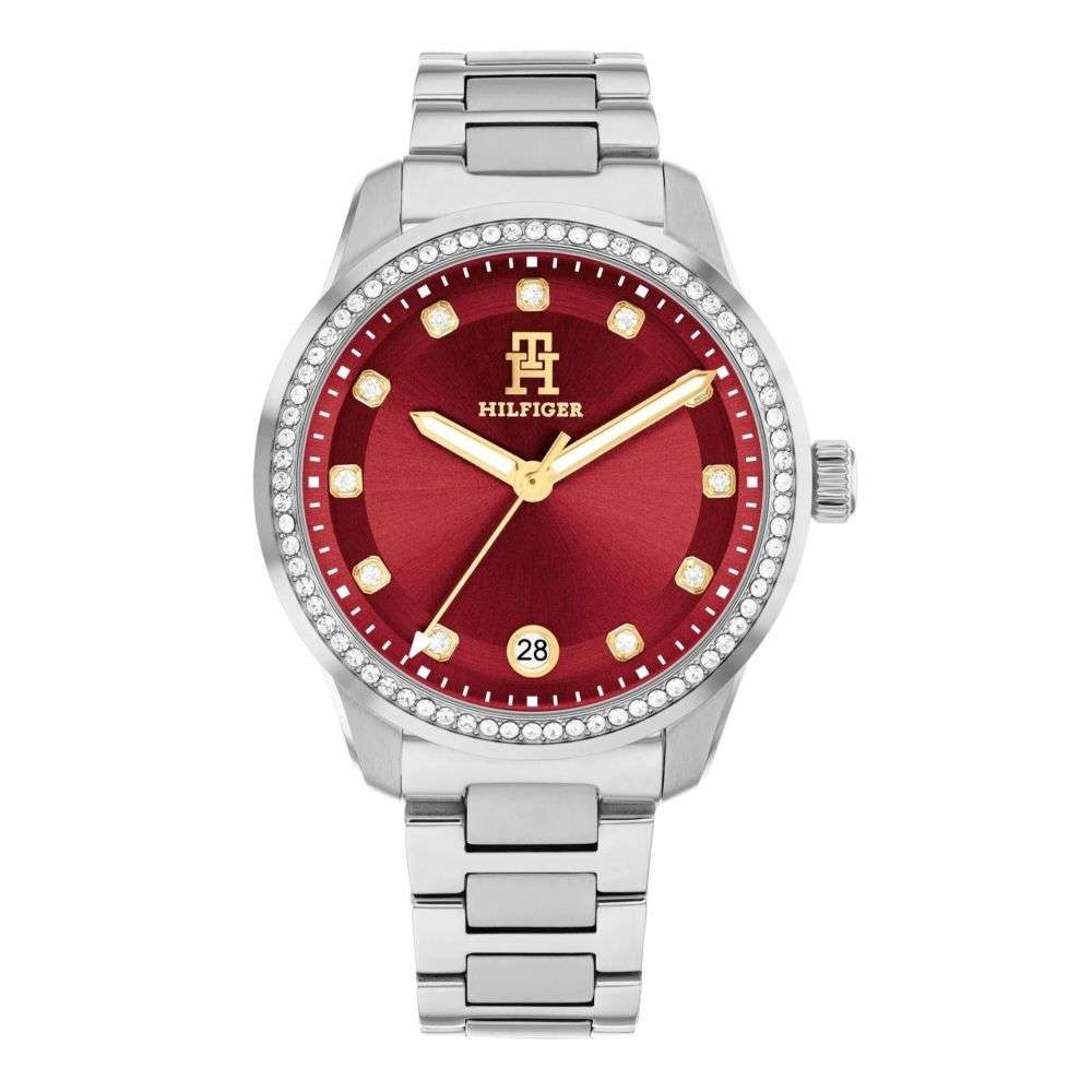 1782794 Tommy Hilfiger steel cz bezel cherry TH85 bracelet front image 1782794 Tommy Hilfiger steel cz bezel cherry TH85 bracelet front image