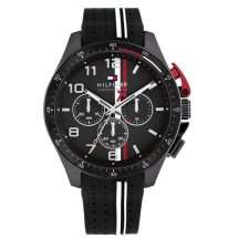 Tommy Hilfiger Mens Bank Silicon Strap Watch 1792168