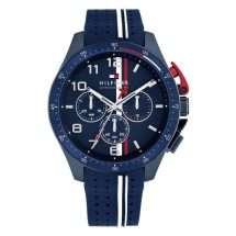 Tommy Hilfiger Mens Bank Silicon Strap Watch 1792169