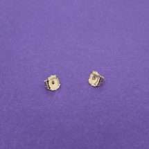 9ct Yellow Gold 4.5mm Wide Earrings Backs Pair