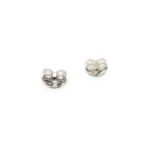 Sterling Silver 6mm Wide Earrings Backs Pair