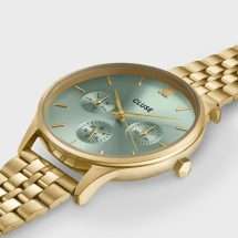 Cluse Ladies Minuit Gold Green Dial Watch CW10709
