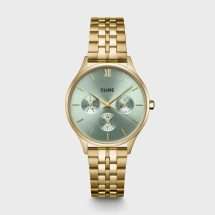 Cluse Ladies Minuit Gold Green Dial Watch CW10709