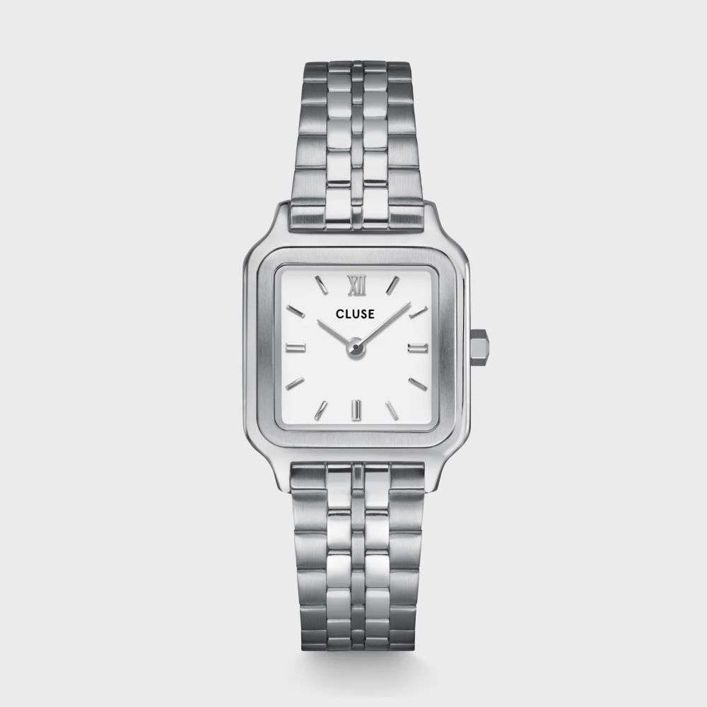 CW11817 cluse ladies gracieuse petite steel square dial watch front image