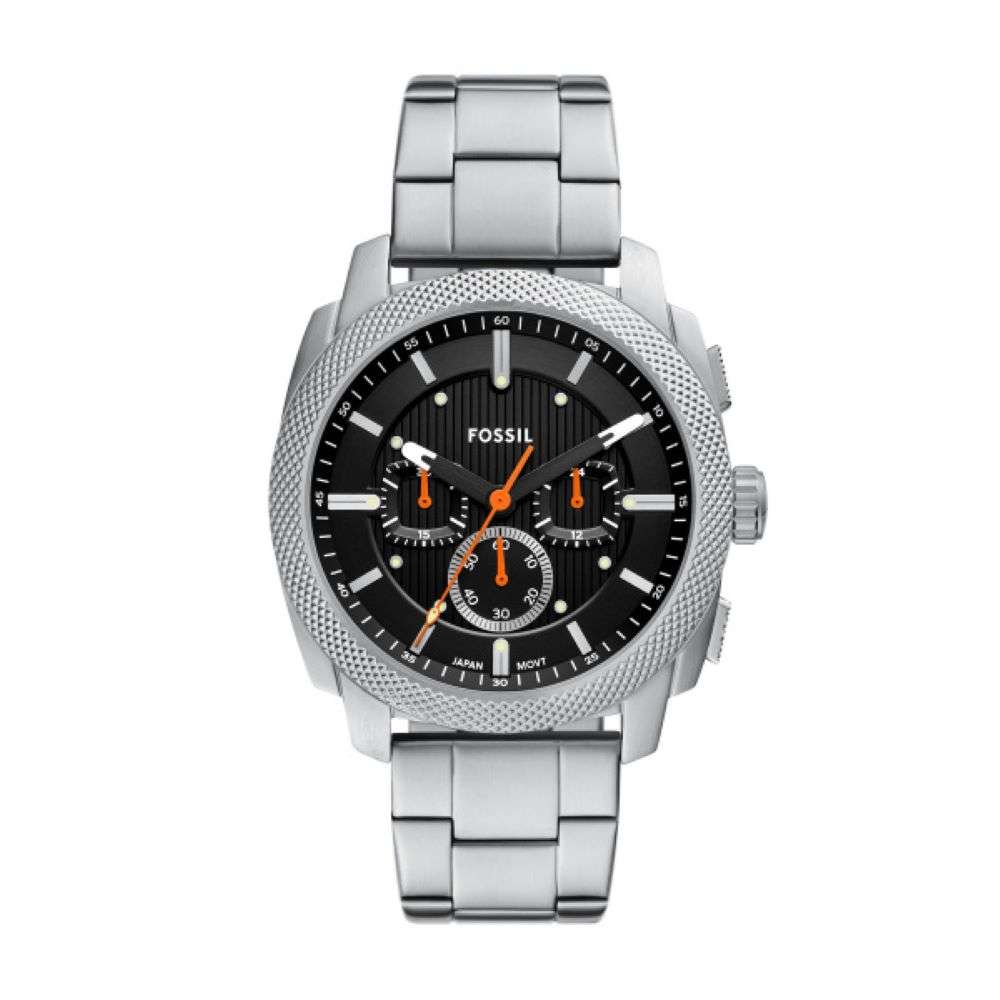 FS6095 Fossil Mens steel case and bracelet machine chrnograph watch front image FS6095 Fossil Mens steel case and bracelet machine chrnograph watch front image