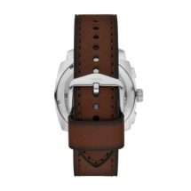 Fossil Mens Machine Green Dial Metal Watch FS6100