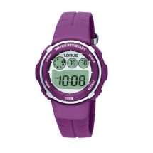 Lorus Kids Purple Silicon 100 Metre Digital Watch R2379DX9