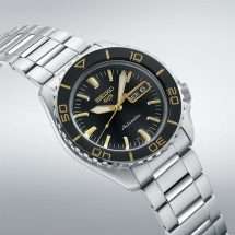 Seiko 5 Mens Automatic Blacktone Watch SRPK99K1