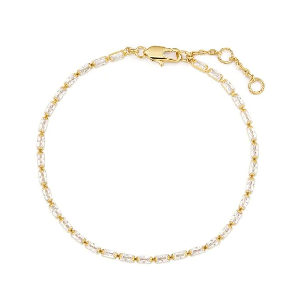 B1364 Burren jewellery gold plated Seline tennis bracelet front image