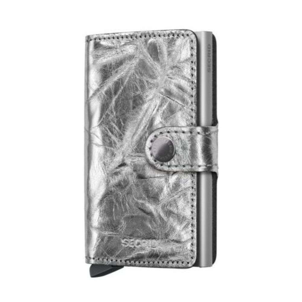 mcr-silver crunch silver mini wallet front image
