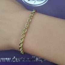 9ct Yellow Gold Traditional Rope Style Bracelet
