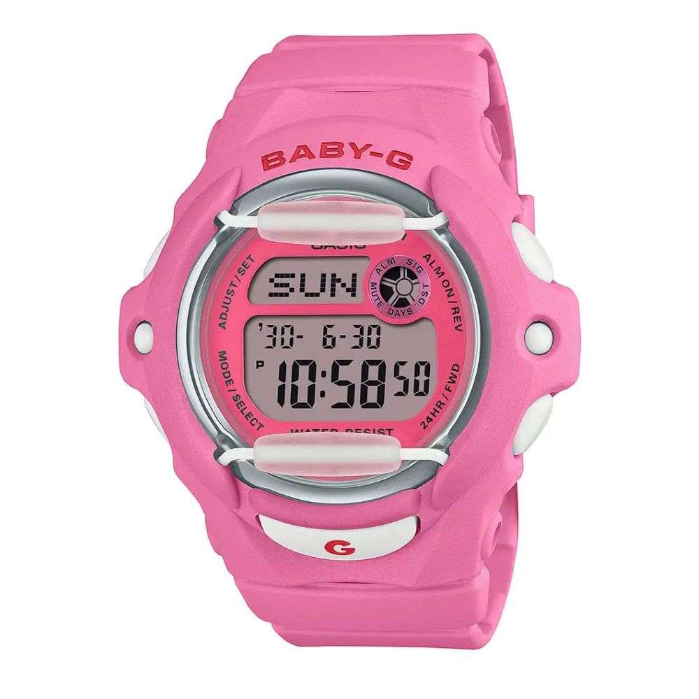 bg-169ch-4er Casio Baby G pink silicon digital watch front image