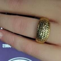 9ct Yellow Gold Diamond Cut Dress Ring