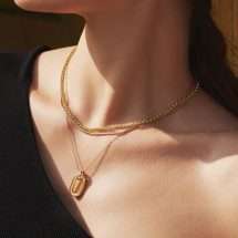 Ania Haie Gold Oval Hoop Necklace N062-01G