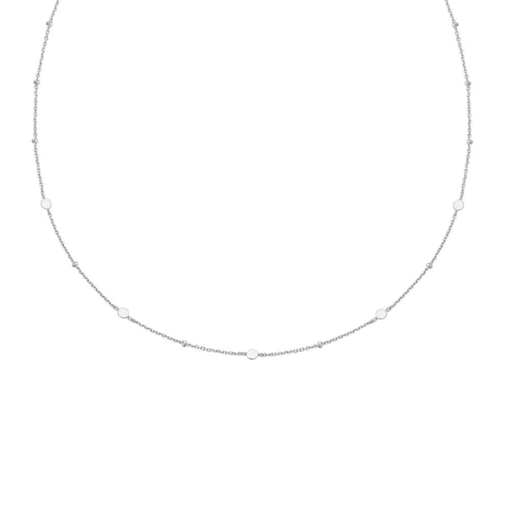 N063-01H ania haie silver Disc Station Necklace front image N063-01H ania haie silver Disc Station Necklace front image