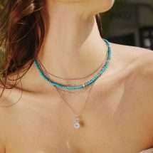 Ania Haie Silver Disc Station Necklace N063-01H