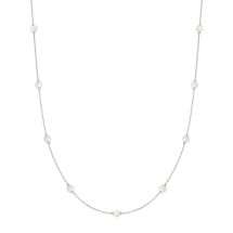 Ania Haie Silver Pearl Station Necklace N065-03H