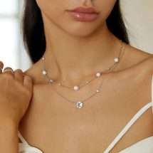 Ania Haie Silver Starry Pearl Necklace N065-05H