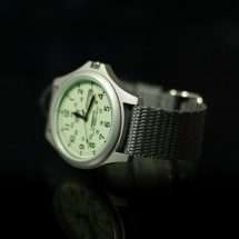 Lorus Mens Steel Case Canvas Strap Watch RJ655AX9