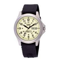 Lorus Mens Steel Case Canvas Strap Watch RJ655AX9
