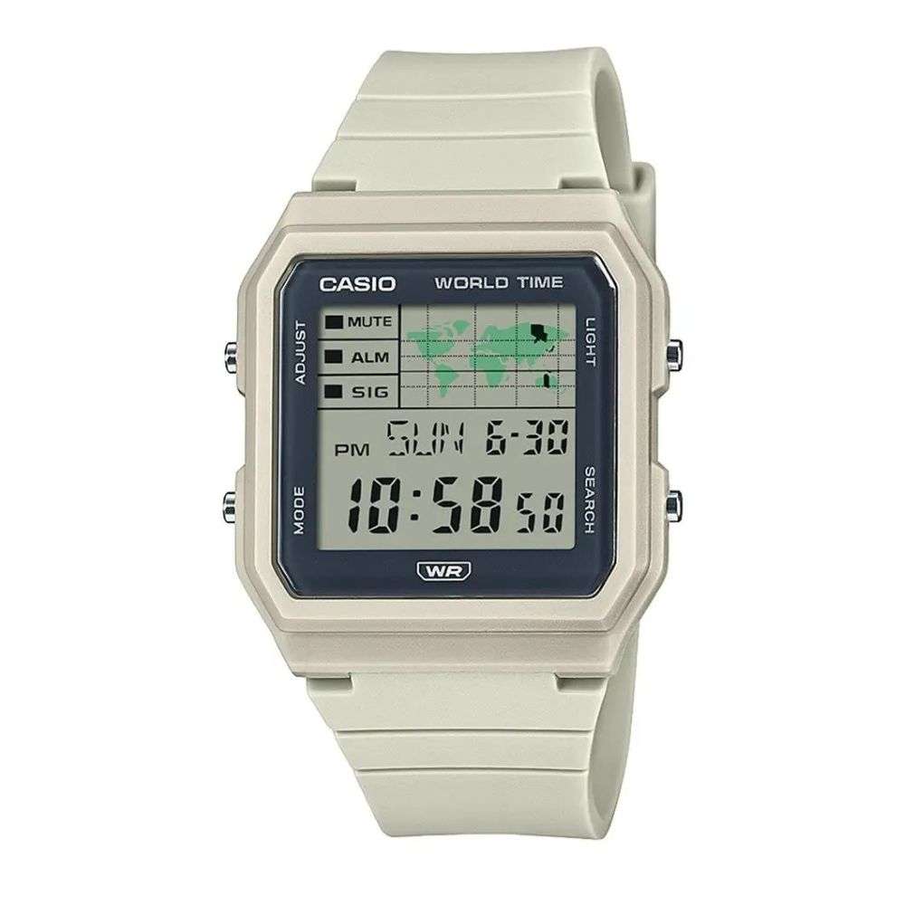lf-30w-8aef casio off white silicon digital watch front image