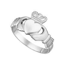 Sterling Silver Traditional Womens Claddagh Ring