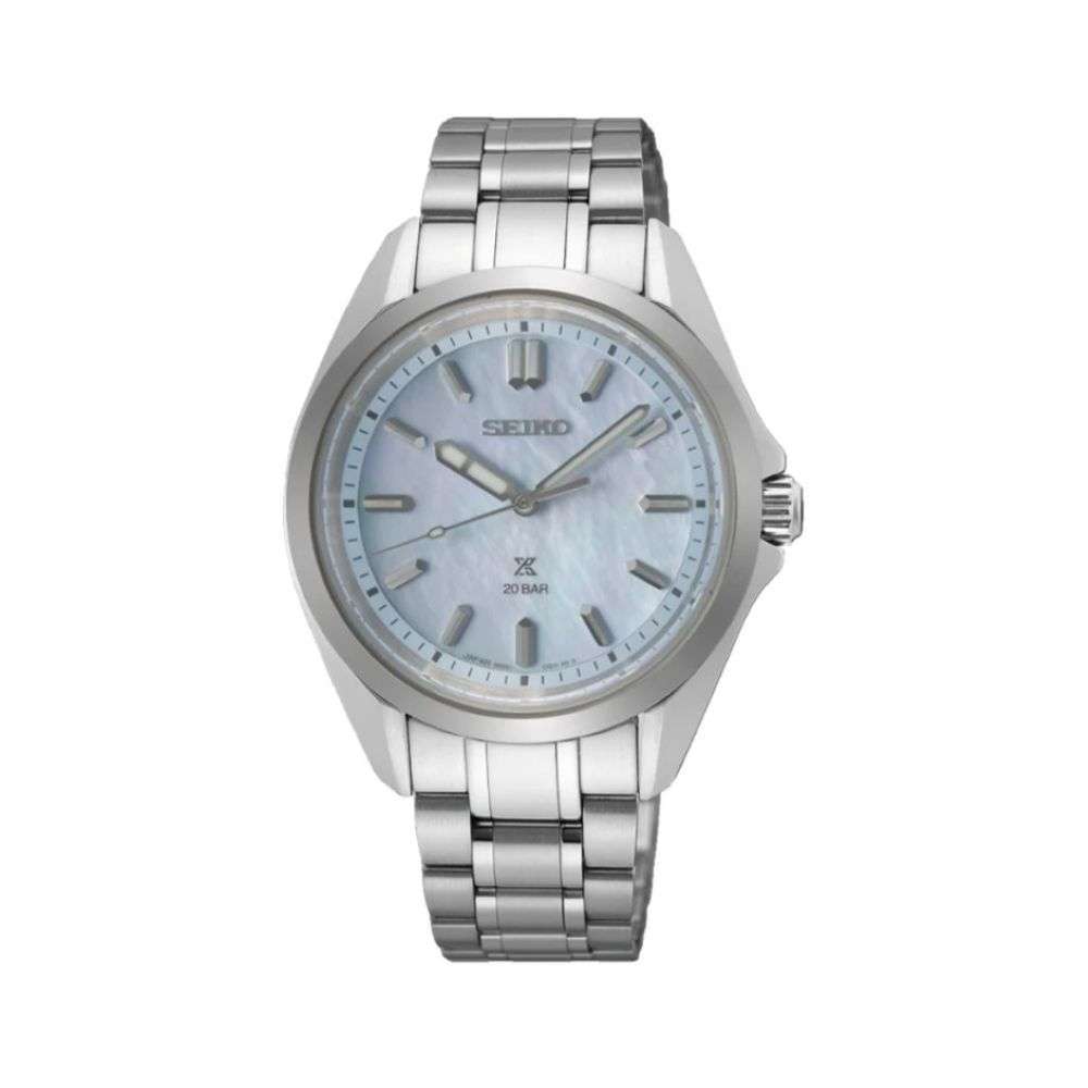 SUR607J1 Seiko Prospex Sea Blue Mother of Pearl ladies watch front image