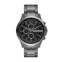 Armani Exchange Hampton Black Steel Watch AX2454