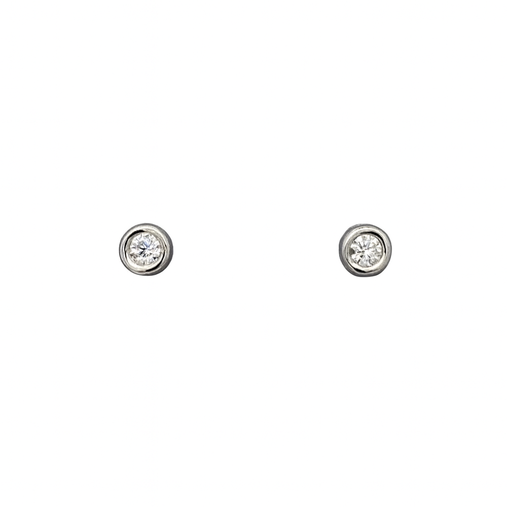 EA013509-Sterling-Silver-3mm-Round-CZ-Bezel-Set-Stud-Earrings-Front-Image