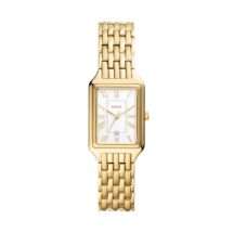 Fossil Womens Raquel Gold White Dial Watch ES5220
