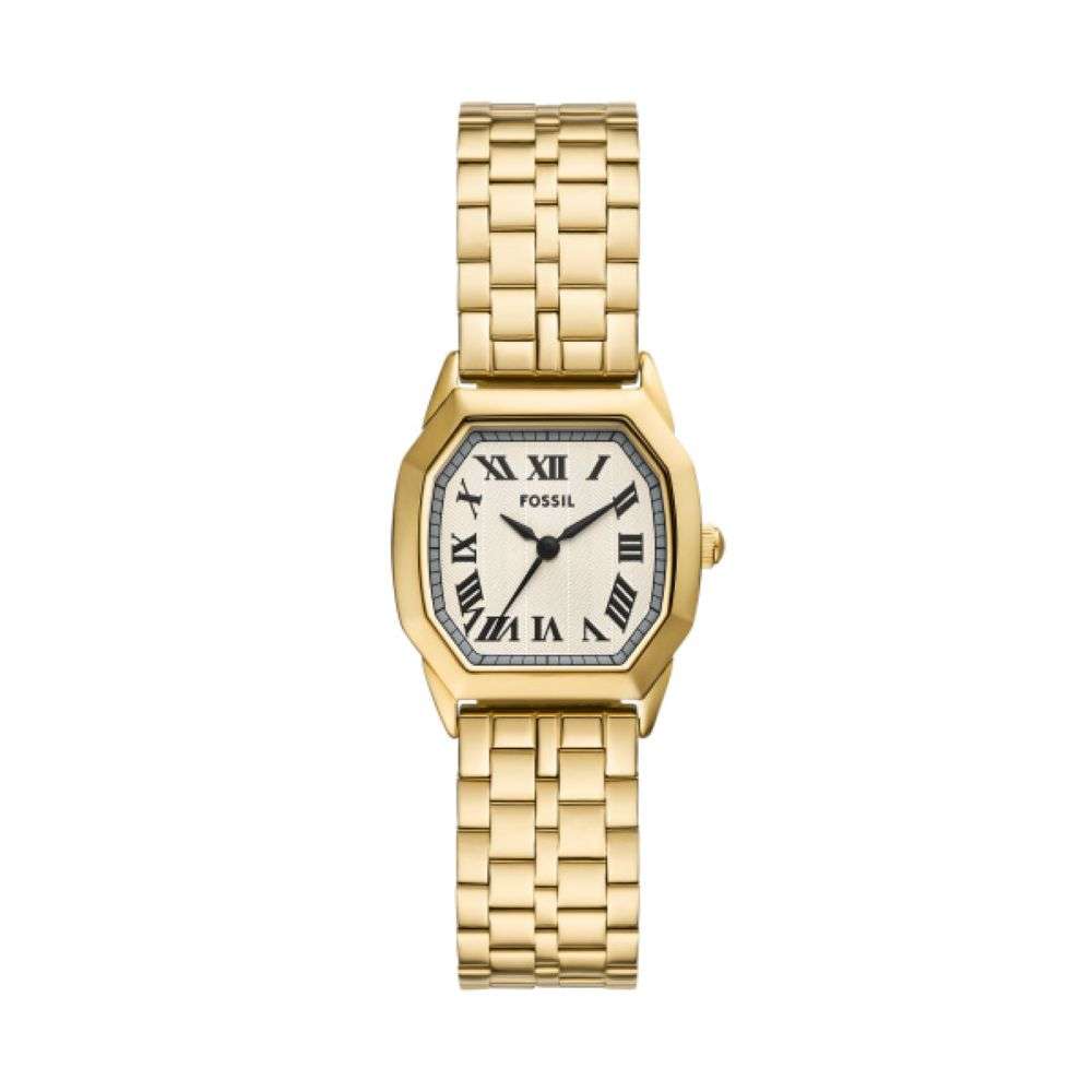 ES5361 Fossil womens Harlow gold bracelet watch front image