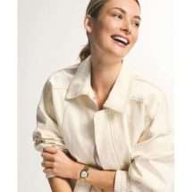 Fossil Womens Harlow Gold Case Bracelet Watch ES5361