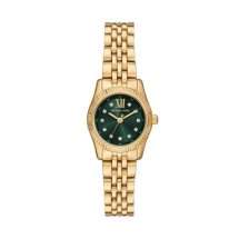 Michael Kors Lds Lexington Gold Green Dial Watch MK4842