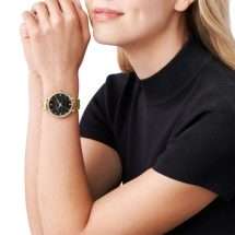 Michael Kors Womens Pyper Gold MK Dial Watch MK4916
