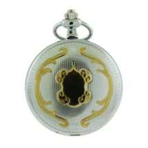 Telstar Gold Steel Plated Hunters Pocket Watch