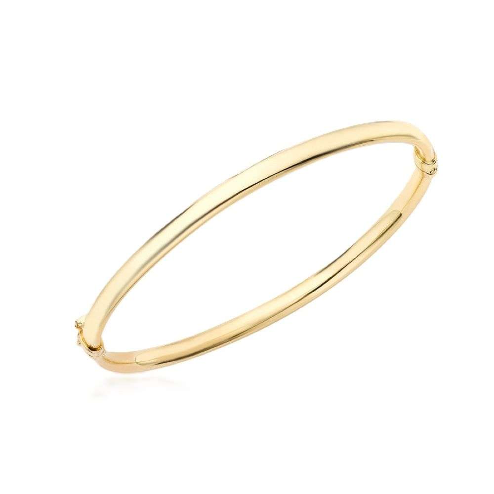 1.34.0691-9ct-yellow-gold-domed-polished-hinged-bangle-front-image 1.34.0691-9ct-yellow-gold-domed-polished-hinged-bangle-front-image