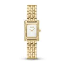 Boss Ladies Lucy Gold CZ Case Bracelet Watch 1502815