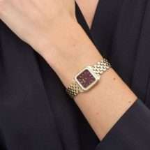 Boss Ladies Mae Petite Gold Burgundy Watch 1502824