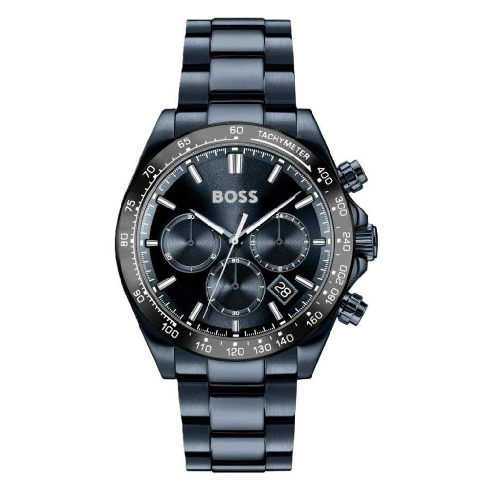 1514270 Boss Gents Hero 2.0 Blue Steel Chronograph Dial Watch Front Image