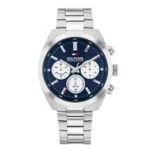 Tommy Hilfiger Mens Hudson Steel Blue Dial Watch 1710722