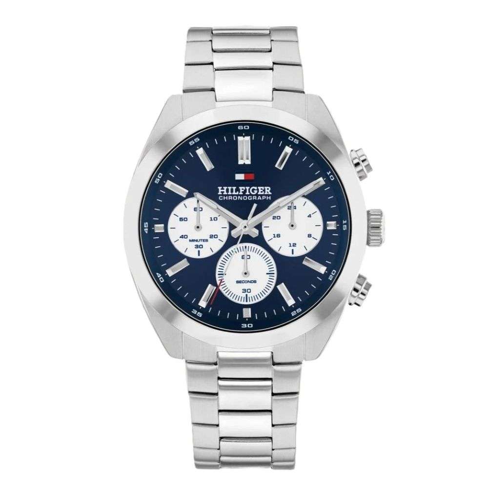 1710722 Tommy Hilfiger Hudson Steel Navy Dial Steel Bracelet Watch front image