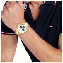 Tommy Hilfiger Mens Hudson Steel Blue Dial Watch 1710723
