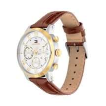 Tommy Hilfiger Mens Oxford Gold Leather Watch 1710726