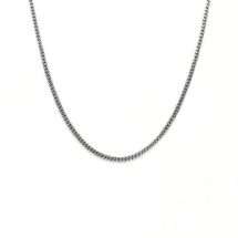 9ct White Gold 18 Inch Super Strong Flat Curb Chain