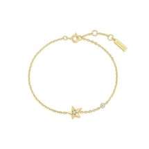 Ania Haie Silver Gold Melodic Poet Star Bracelet B066-04G