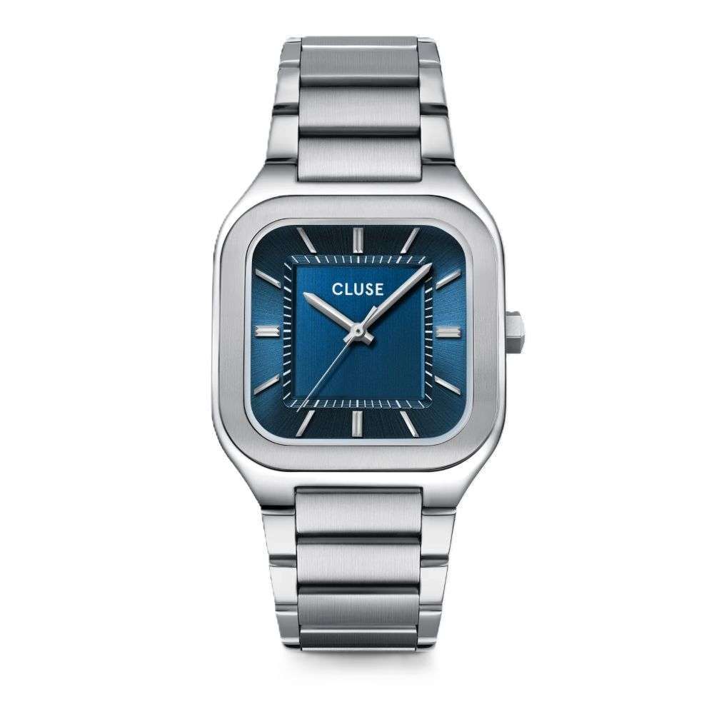 CW25701 cluse gents Quadrus Steel, Blue, Silver Colour front image